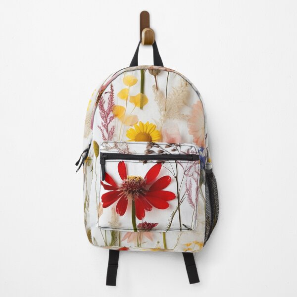 Item preview, Timeless Elegance on a Blank Canvas - Pressed Dried flowers on white background designed and sold by EmeraldeaArt.