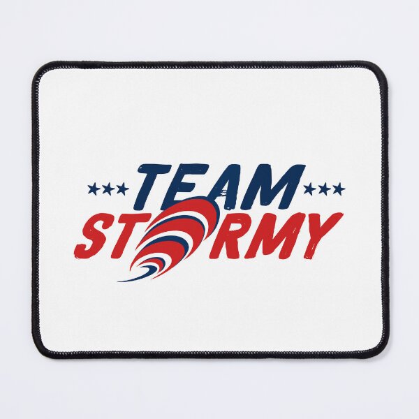 Item preview, Team Stormy I Am With Her Political Typography American Blue Stars Hurricane Logo designed and sold by Zazizu.