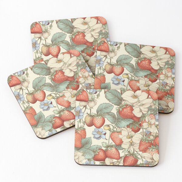 Item preview, Strawberry motif designed and sold by mliotard.
