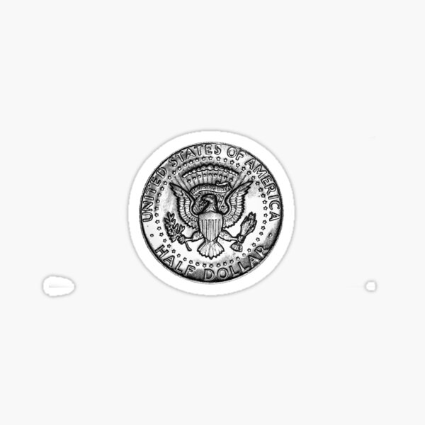 U.S. Half Dollar cutout Sticker