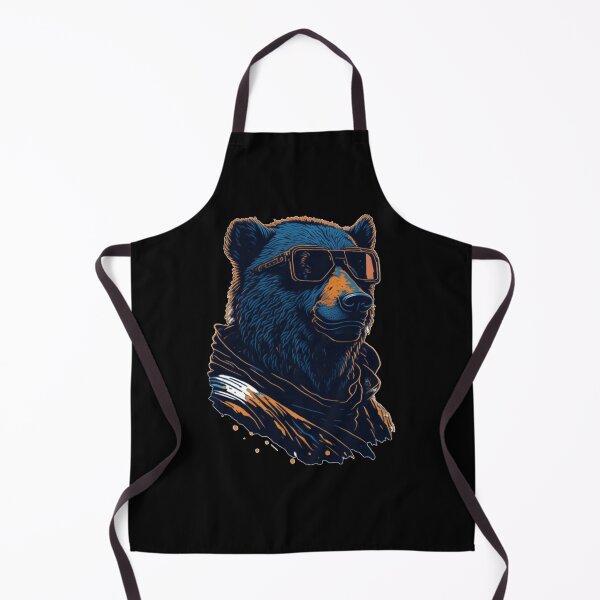 Item preview, Realistic Bear - Retro Aggressive Krsna Illustration Print designed and sold by MediaPOX.