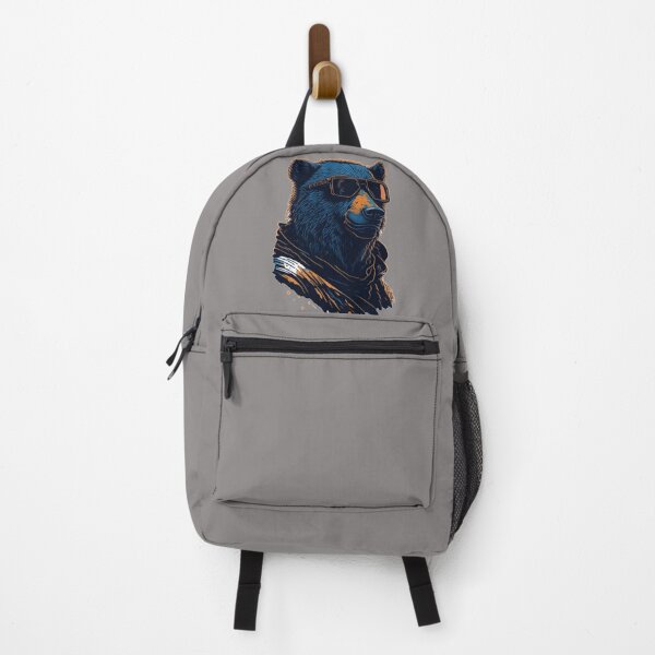 Item preview, Realistic Bear - Retro Aggressive Krsna Illustration Print designed and sold by MediaPOX.