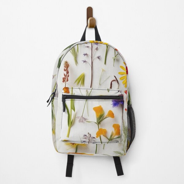 Item preview, Whispers of a Garden on a White Background - Pressed Dried flowers on white background designed and sold by EmeraldeaArt.