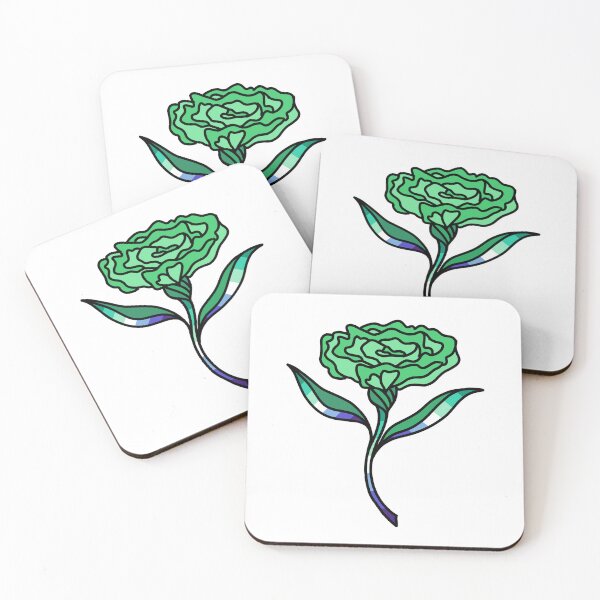 Item preview, green carnation men loving men flag  designed and sold by gayliott.