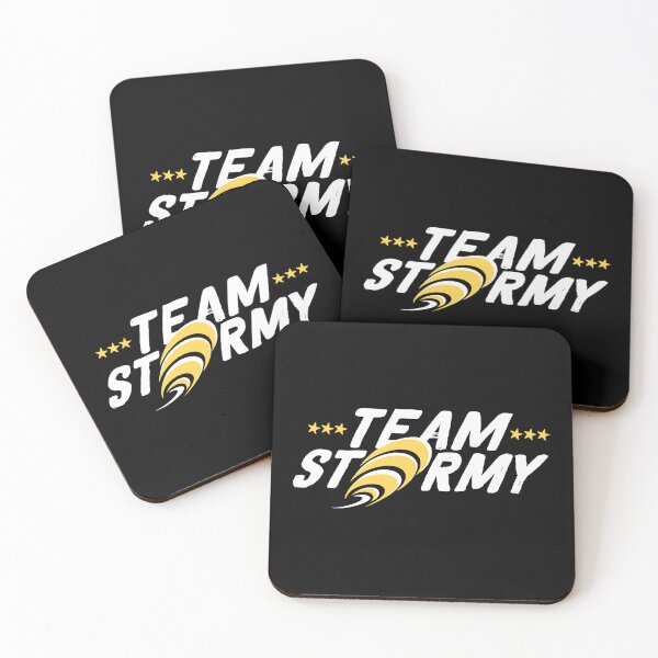 Item preview, Team Stormy I Am With Her  American Political White Typography Yellow Stars Hurricane Logo designed and sold by Zazizu.