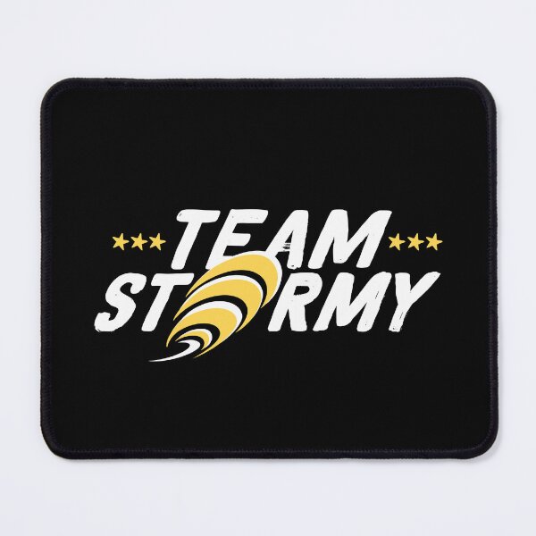 Item preview, Team Stormy I Am With Her  American Political White Typography Yellow Stars Hurricane Logo designed and sold by Zazizu.