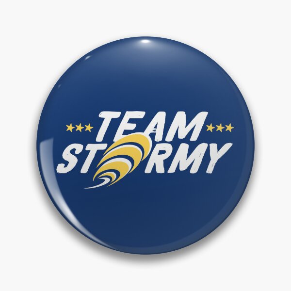Item preview, Team Stormy I Am With Her  American Political White Typography Yellow Stars Hurricane Logo designed and sold by Zazizu.