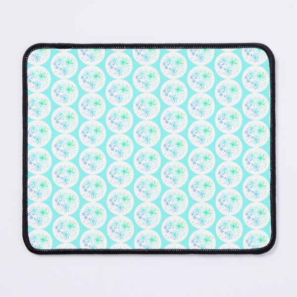 Item preview, Aqua Blue flowers delicate colors | pastel flowers pen drawing pattern designed and sold by lausn.