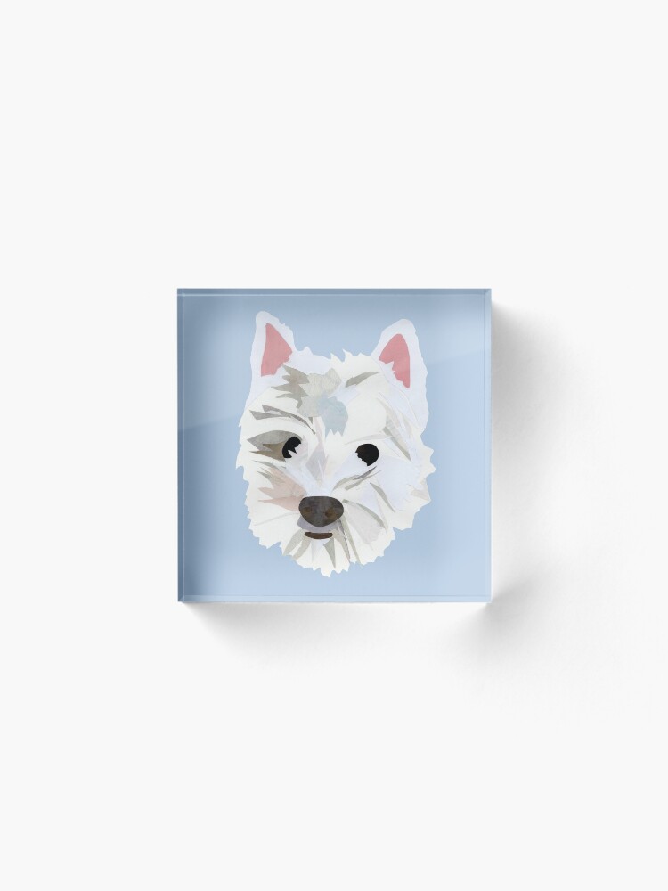 Alternate view of Max the Westie Acrylic Block