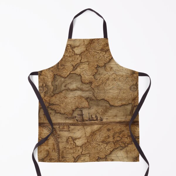 Item preview, Earth Ancient Map antique depiction steampunk pattern victorian era designed and sold by Dreamakerstudio.