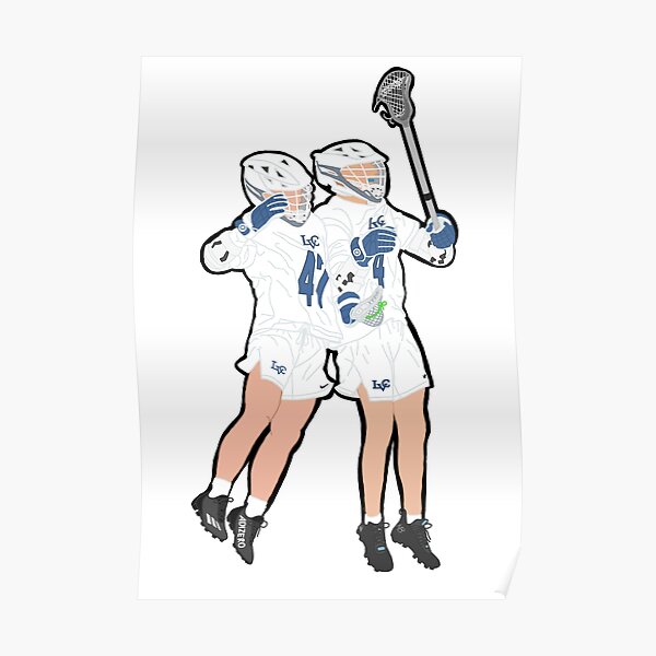 LVC Men's Lax #47 and 4 Poster for Sale by regsdoodles