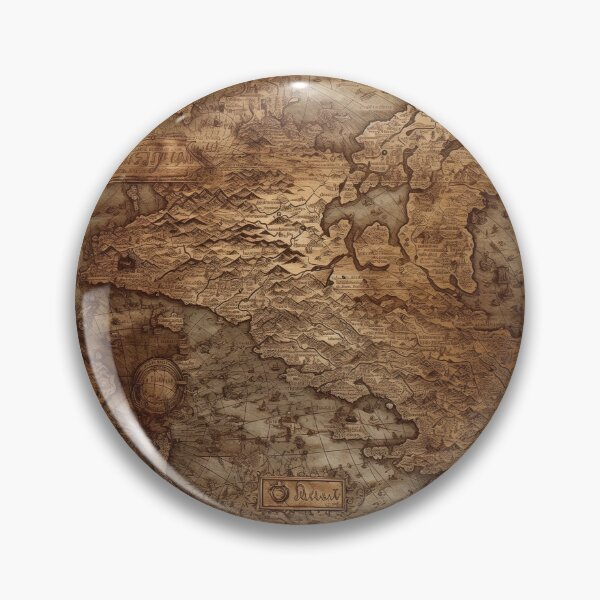 Item preview, Realistic Ancient Map antique depiction steampunk pattern victorian era designed and sold by Dreamakerstudio.