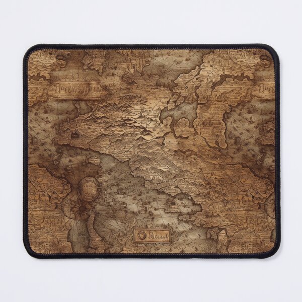 Item preview, Realistic Ancient Map antique depiction steampunk pattern victorian era designed and sold by Dreamakerstudio.