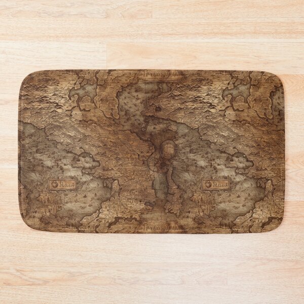 Item preview, Realistic Ancient Map antique depiction steampunk pattern victorian era designed and sold by Dreamakerstudio.