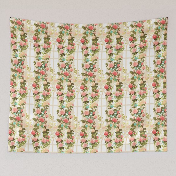 Item preview, Rose and Trellis Tall Tile 1 designed and sold by Richard-Y.