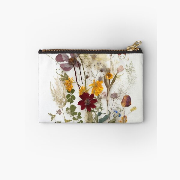 Item preview, The Delicate Charm of Dried Florals - Pressed Dried flowers on white background designed and sold by EmeraldeaArt.