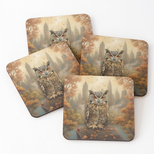 Item preview, Central Park Autumn with Flaco the Owl designed and sold by FlacoTheOwl.