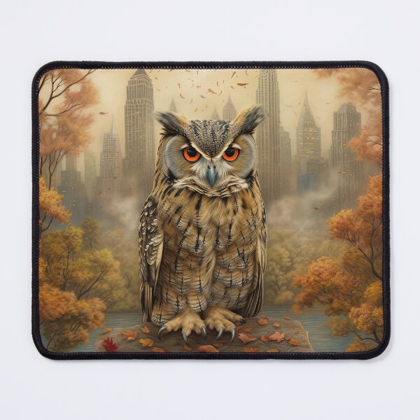 Item preview, Central Park Autumn with Flaco the Owl designed and sold by FlacoTheOwl.