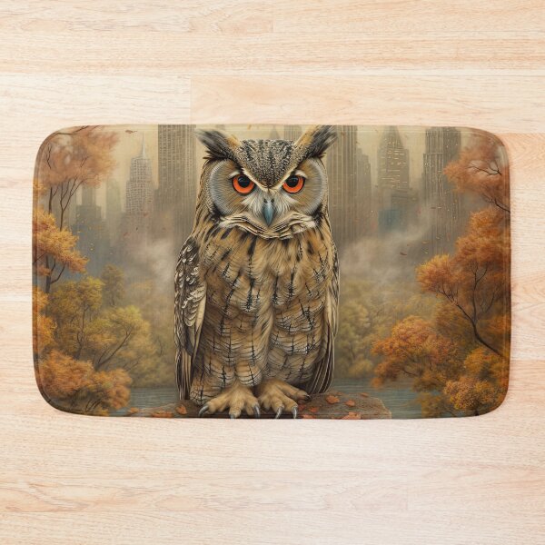 Item preview, Central Park Autumn with Flaco the Owl designed and sold by FlacoTheOwl.