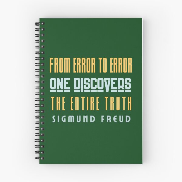 Item preview, Sigmund Freud quote: From error to error one discovers the entire truth designed and sold by artbleed.