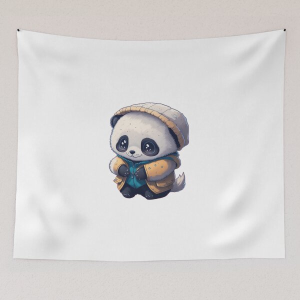 Item preview, Cute Winter - Ready Baby Panda Illustration Print designed and sold by MediaPOX.