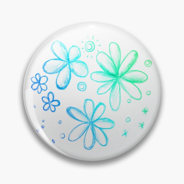 Item preview, Delicate pastel floral |  pastel floral pen drawing pattern designed and sold by lausn.