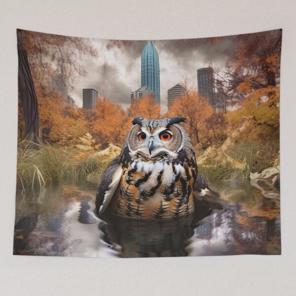 Item preview, Flaco the owl, Central Park pond bath designed and sold by FlacoTheOwl.