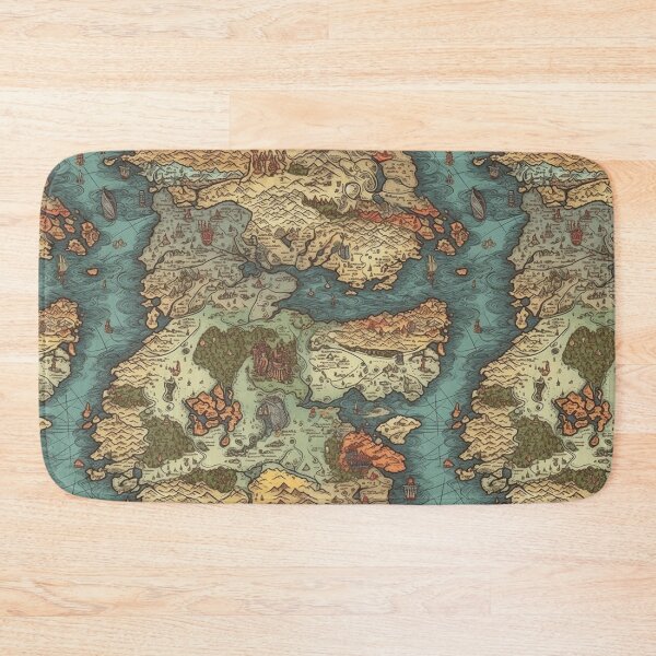 Item preview, Old map motif - ocean - ancient - adventure designed and sold by mliotard.