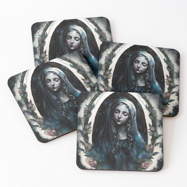 Item preview, Virgin Mary, Catholic Christian Mother Goddess designed and sold by MoonBohemian.