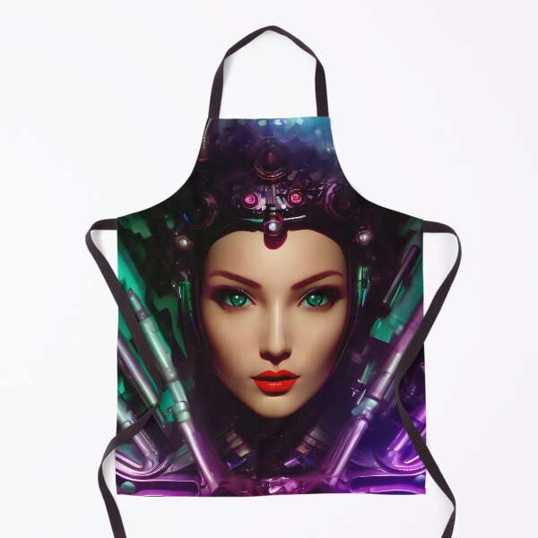 Item preview, Queen of machines. Biopunk art designed and sold by DibuHumor.