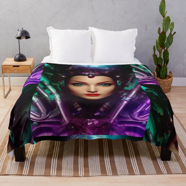 Item preview, Queen of machines. Biopunk art designed and sold by DibuHumor.