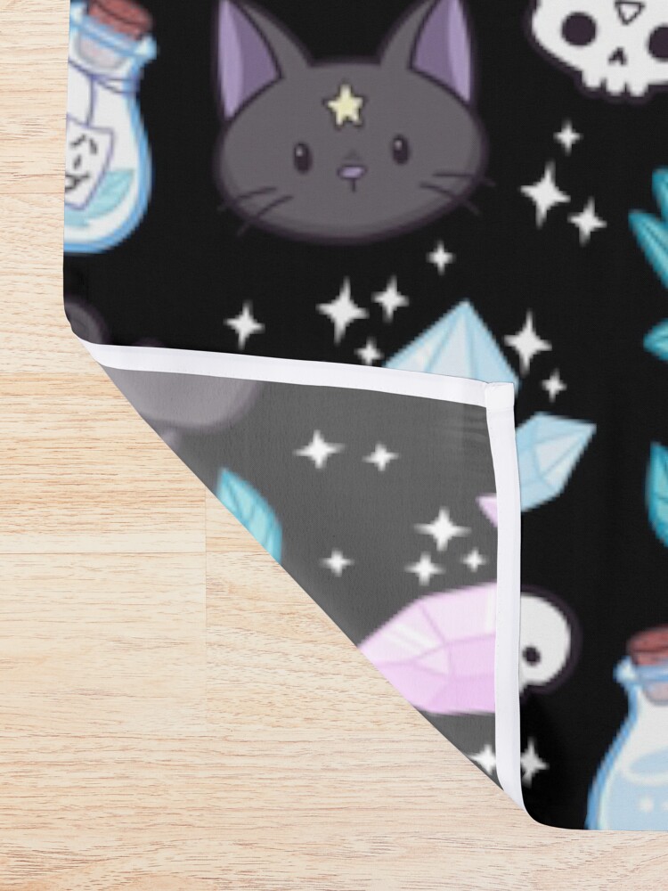 Alternate view of Herb Witch // Black | Nikury Shower Curtain