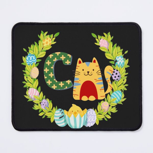 Item preview, Cat miaw -Cute Cat|Letter C - Easter designed and sold by Luckangel.