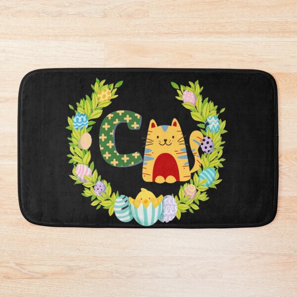 Item preview, Cat miaw -Cute Cat|Letter C - Easter designed and sold by Luckangel.