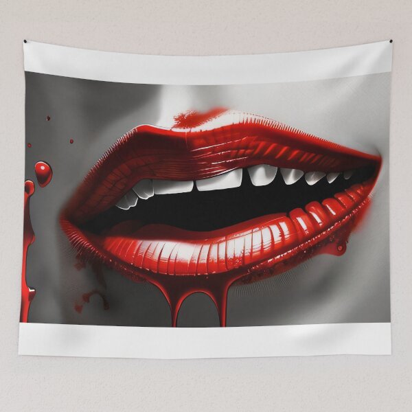 Item preview, Red blood lips designed and sold by dawid janowski.