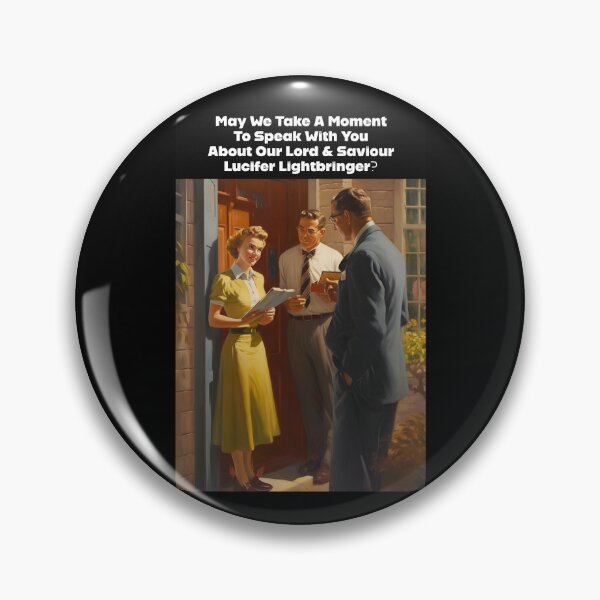 Item preview, Mormon Missionaries - Lucifer Lightbringer - Funny Parody Art designed and sold by Exmo-Army.