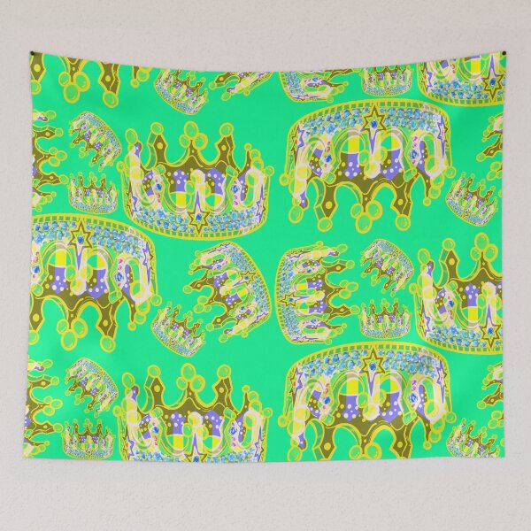 Item preview, KINGS CROWN SEA FOAM GREEN designed and sold by GIVENGRACE.ART.
