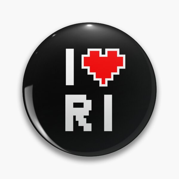 Item preview, I Love Rhode Island - Pixel heart for Rhode Islander gamer designed and sold by abowersock.