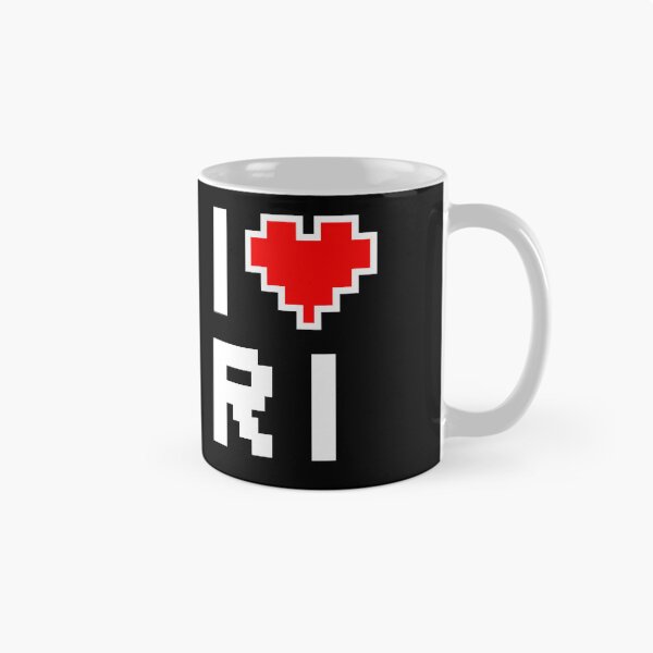 Item preview, I Love Rhode Island - Pixel heart for Rhode Islander gamer designed and sold by abowersock.
