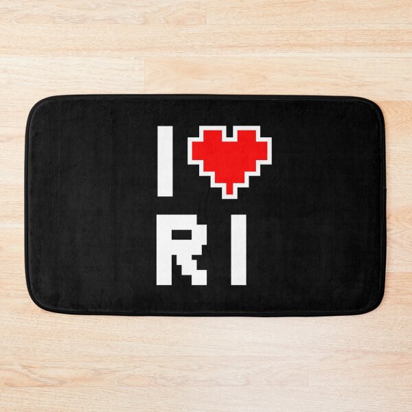 Item preview, I Love Rhode Island - Pixel heart for Rhode Islander gamer designed and sold by abowersock.
