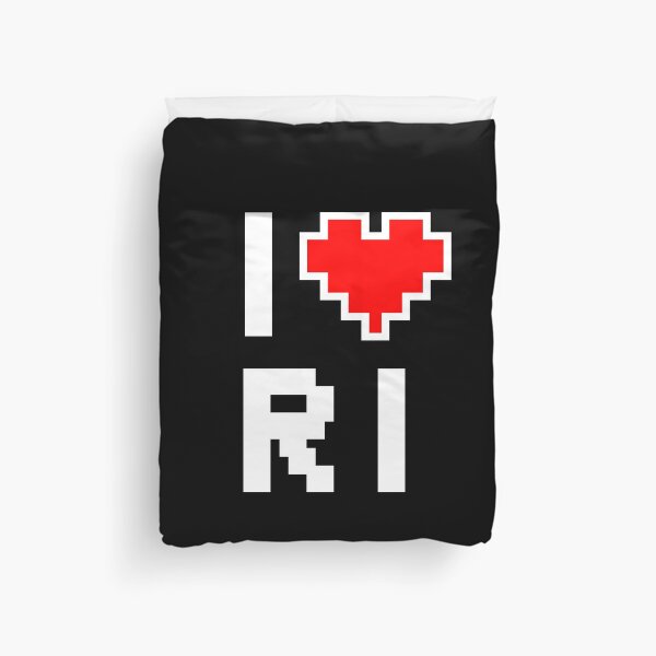 Item preview, I Love Rhode Island - Pixel heart for Rhode Islander gamer designed and sold by abowersock.