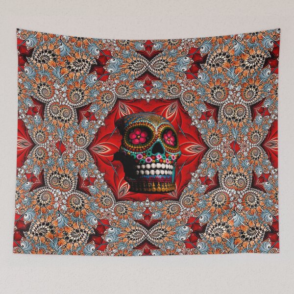 Item preview, Mandala with crystal skull designed and sold by viollamarshall.