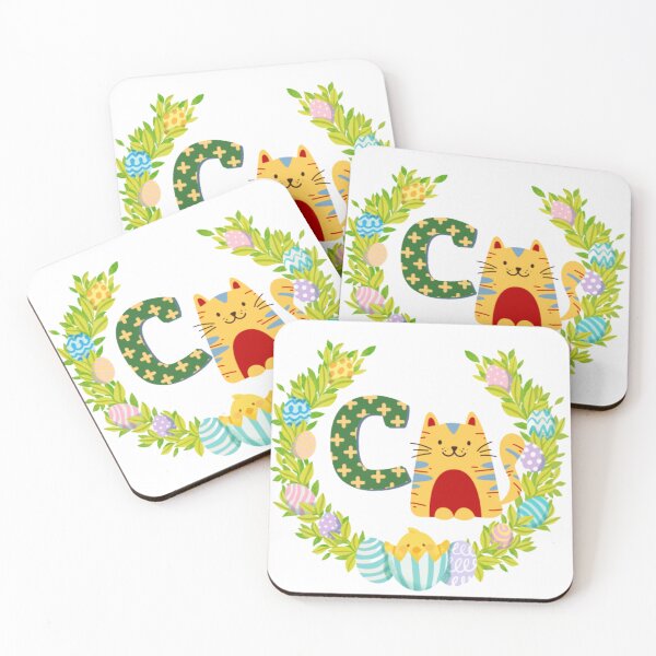 Item preview, Cat miaw -Cute Cat|Letter C - Easter designed and sold by Luckangel.