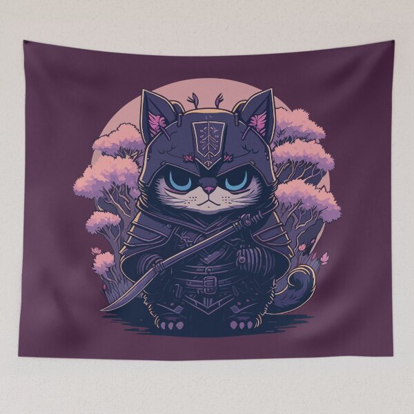 Item preview, Samurai Kitty designed and sold by ArcticWolf-Art.
