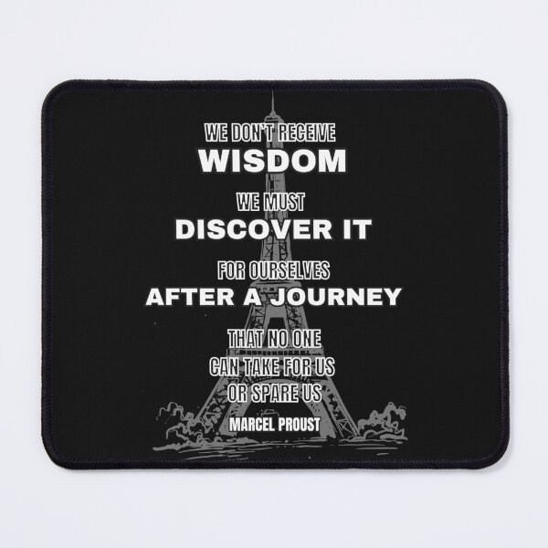 Item preview, Eiffel Tower Black and White Typography We Don’t Receive Wisdom…Or Spare Us Quote designed and sold by Quote Gallery.