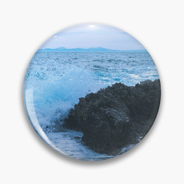 Item preview, Angry waves jumping on rocks designed and sold by marcoaudioart.
