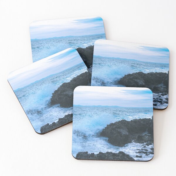 Item preview, Angry waves jumping on rocks designed and sold by marcoaudioart.