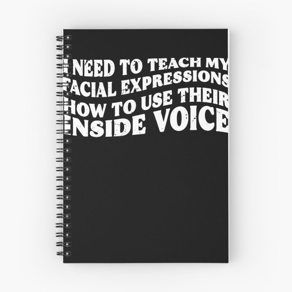 Item preview, My Facial Expressions Use Their Inside Voice Funny Introvert Gift designed and sold by TMelonShop.