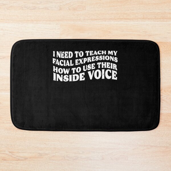 Item preview, My Facial Expressions Use Their Inside Voice Funny Introvert Gift designed and sold by TMelonShop.