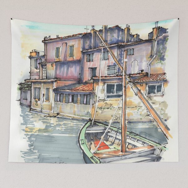 Item preview, Canal Scene designed and sold by Gregg Brown.
